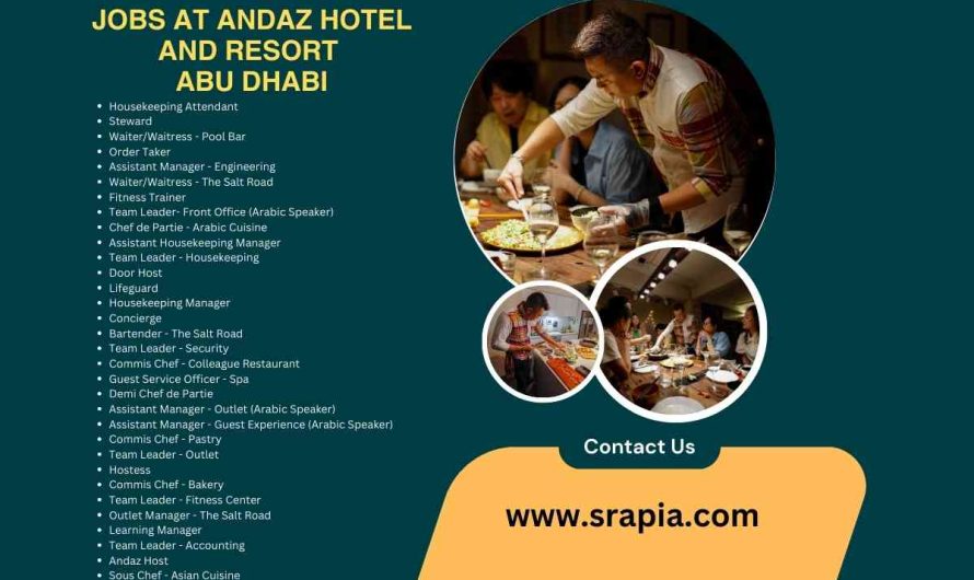 Jobs at Andaz Hotel and Resort Abu Dhabi